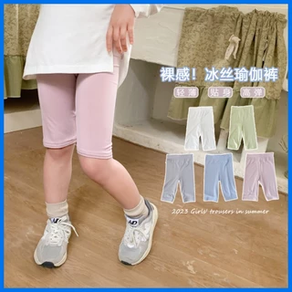 Quần leg đùi bé gái Little Maven quần leg lửng chất cotton Q2213