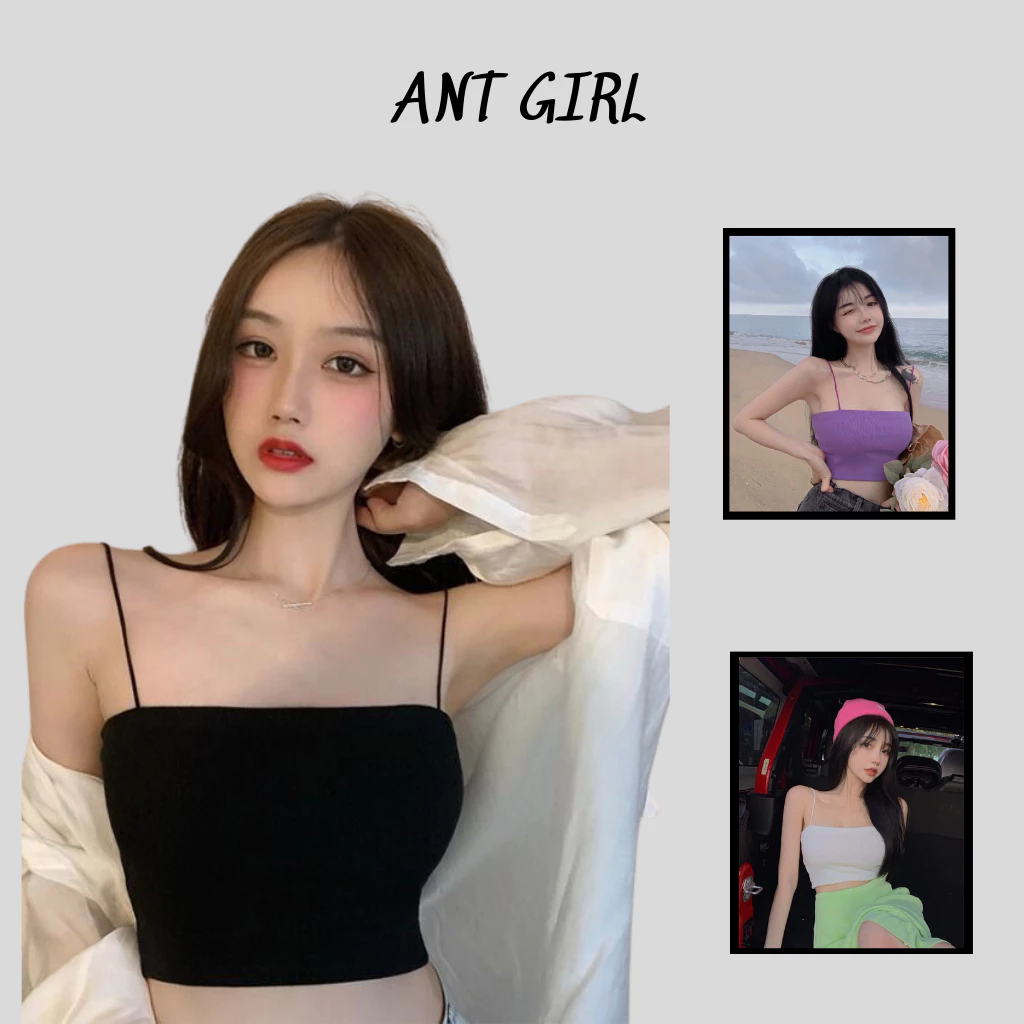 Áo 2 dây Ant Girl sợi bún thun gân đẹp _FG001