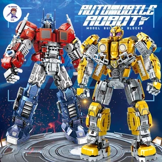 Đồ Chơi Lắp Ráp Mô Hình Robot Người Máy Biến Hình Optimus Prime / Bumblebee Transformers Siêu Xe Đại Chiến Autobot