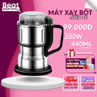 Máy Xay Bột Khô Siêu Mịn Công Suất 300W 6 Lưỡi Dao Đa Năng - Dụng Cụ Nghiền Đồ Khô, Hạt Cà Phê, Ngũ Cốc, Gia Vị