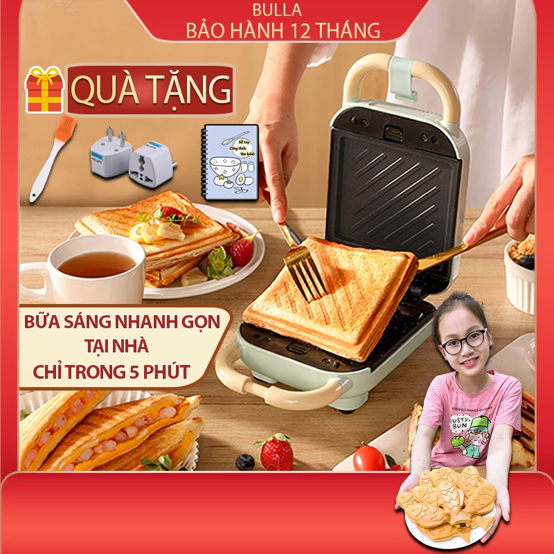 [Sale Giá Gốc] Máy nướng bánh mì sandwich và làm bánh Yidpu x Bulla