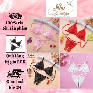 Bộ Đồ Lót Ren , Bộ Lót Lọt Khe Gợi Cảm Sexy Quần Không Đũng _ĐỒ NGỦ & NỘI Y CAO CẤP- Như Boutique