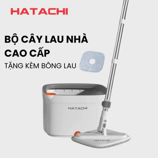 Cây lau nhà tự vắt thông minh HATACHI HTC-V6, Chổi lau nhà tự vắt thông minh, Bộ lau nhà 360 độ cao cấp tiện lợi