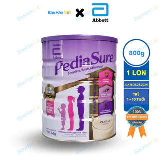 Sữa bột Pediasure Hương Vani  Abbott nhập Úc - Lon 850g [ date 2026