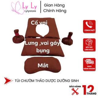 Túi Chườm Thảo Dược Dưỡng Sinh, Túi Chườm Mắt, Củ Chườm Lưng, Chườm Cổ Vai Gáy, Đa Năng Dùng Cho Gia Đình SPA