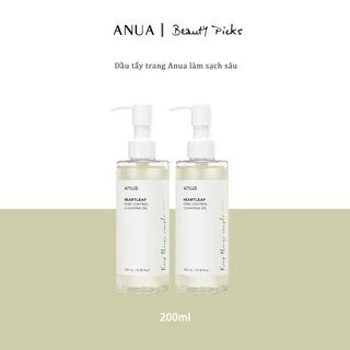 Dầu tẩy trang Anua làm sạch sâu Anua Heartleaf Pore Control Cleansing Oil ,anua tẩy trang 200ml