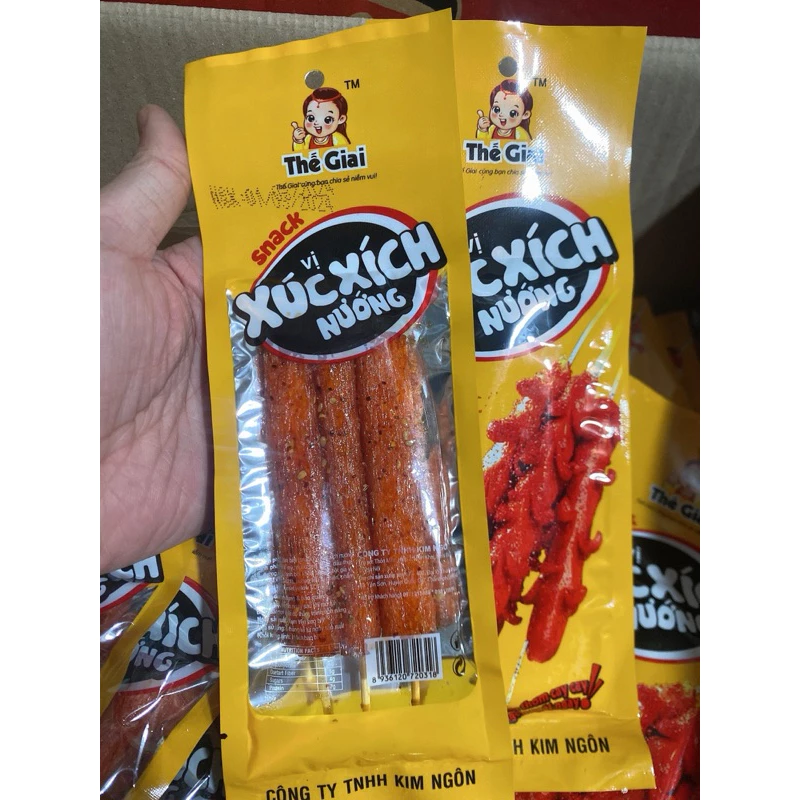 Sỉ 30 Gói Snack Vị Xúc Xích Nướng