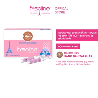 Fysoline - Nước muối sinh lý Pháp - Vệ sinh mắt, mũi, miệng cho bé - Hộp 40 ống x 5ml