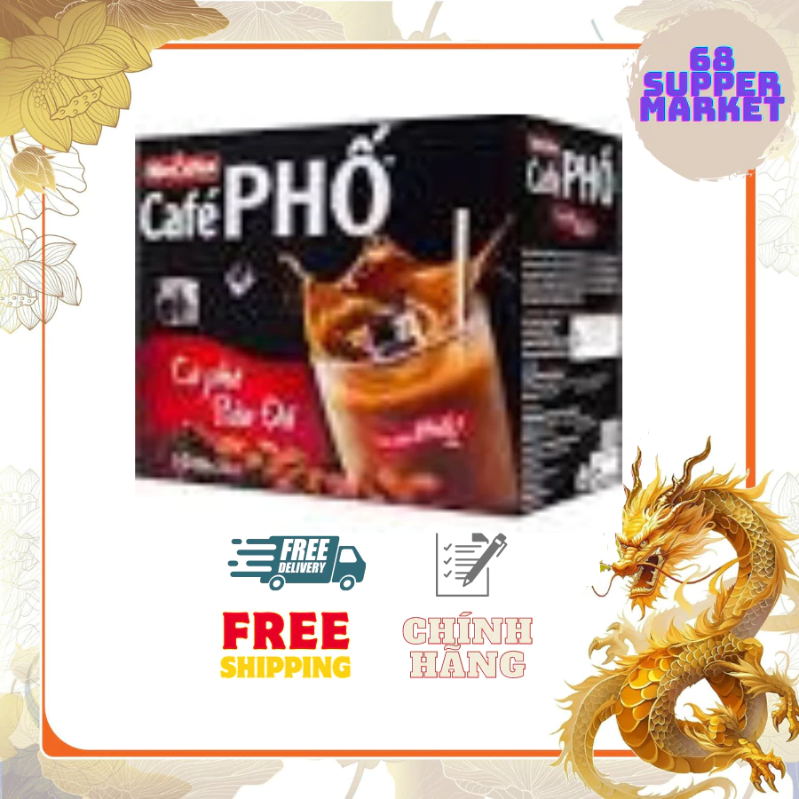 Cà phê Phố Sữa Đá - Hộp 10 gói x 24gr