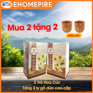 Trà hoa cúc gạo lứt Quê Việt thanh nhiệt, ngủ ngon, điều hoà huyết áp 600gr