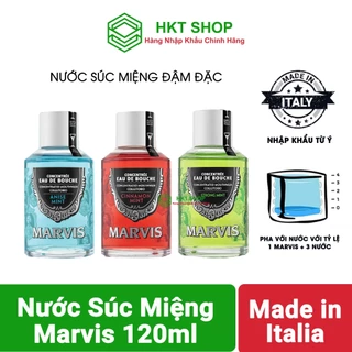 Nước Súc Miệng Đậm Đặc Marvis 120ml Marvis Concentrated Mouthwash - Làm Sạch Mảng Bám, Loại Bỏ Vi Khuẩn_HKT shop