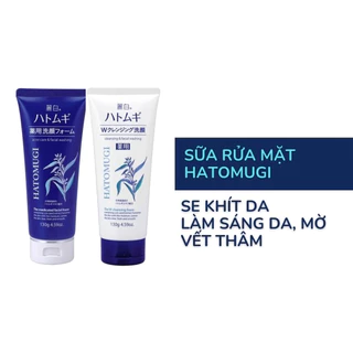 Sữa Rửa Mặt Trắng Da Hạt Ý Dĩ Hatomugi Cleansing & Facial Washing 130g