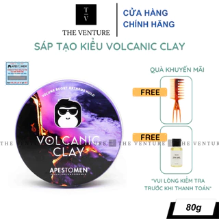 Sáp Vuốt Tóc Nam Apestomen Volcanic Clay Chính Hãng - 80 Gram