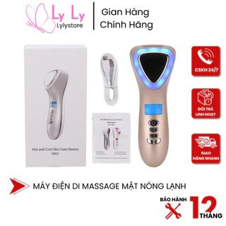 Búa Điện Di Nóng Lạnh, Máy Massage Mặt Spa Kết Hợp Ánh Sáng Sinh Học D002