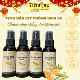 Bình xịt phòng đuổi muỗi tinh dầu cam sả hương thơm tự nhiên