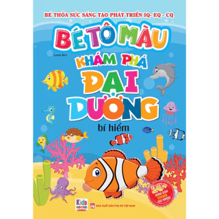 Sách - Bé tô màu: Khám phá đại dương bí hiểm (20+ hình dán sticker) (VT)