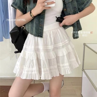 Chân váy ren tầng coquette skirt dáng ngắn ulzzang 2 lớp (ảnh thật) - 247store.vn - CV200_P12K12