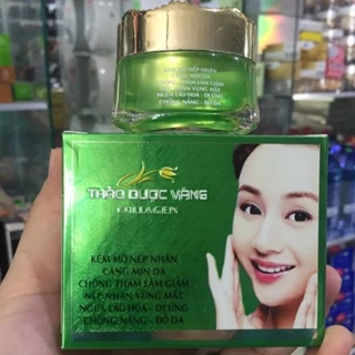 Kem thảo dược vàng collagen làm mờ nếp nhăn căng mịn da chống thâm ngừa lão hóa -dị ứng -chống nắng -đỏ da  giá 179.000