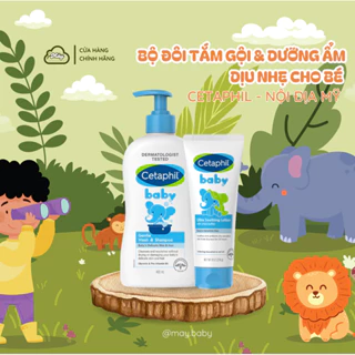 [Hàng Mỹ bay AIR]Bộ tắm gội và dưỡng ẩm Cetaphil dịu nhẹ cho bé từ sơ sinh