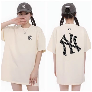 Áo Thun MLB, Áo Phông Nam Nữ NY Basic, Phông Tay Lỡ From Rộng Unisex Chất Liệu Cotton Thoáng Mát