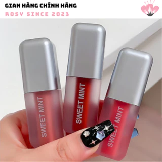 Son Kem Bạc Hà Sweetmint Đỏ Mận Lì Lâu Trôi Khó Phai Nhung Mịn Chông Nước Trang Điểm Đa Năng Tôn Da Cho Bạn Nữ