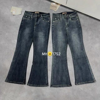 quần jeans nữ ống loe _from nấm 89cm _chất liệu co dãn mềm _MS 1752