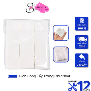 Bịch Bông Tẩy Trang Hình Chữ Nhật Siêu Gòn Mềm Mịn Chuyên Dùng Cho Cá Nhân, Spa