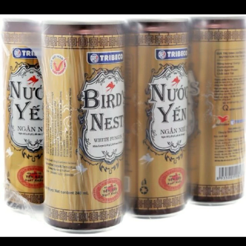 Lốc 6 Lon Nước Yến Ngân Nhĩ Tribeco 240ml