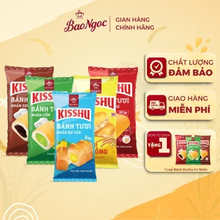 [8 Vị] Bánh Mì Tươi Kisshu, Paket Bảo Ngọc Bánh Mì Có Nhân Nhiều Vị Mặn Ngọt Bơ Cốm Socola Đậu Đỏ Chà Bông Dinh Dưỡng