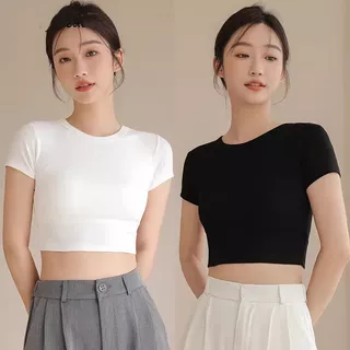 Aó thun cộc tay CHIPXINHXK kiểu dáng croptop, năng động dành cho bạn Nữ SCTA49