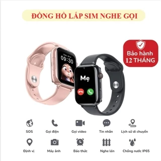 Đồng Hồ Thông Minh Trẻ Em Định Vị Lắp Sim Nghe Gọi Video Call Chống Nước Cho Bé - Hubert Watch Kid Bảo Hành 12 Tháng