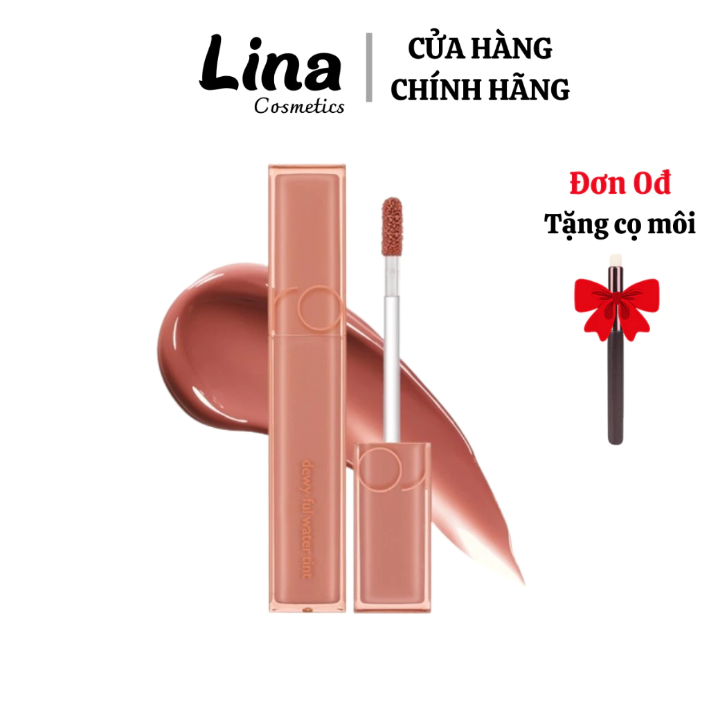 [Muteral Nude] Son tint bóng siêu lì cho đôi môi căng mọng Hàn Quốc Romand Dewyful Water Tint 5g | lina.cosmetics.store