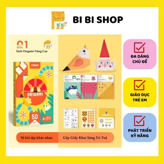 Giấy gấp origami ,cắt giấy ,dán sticker mideer giúp bé phát triển toàn diện