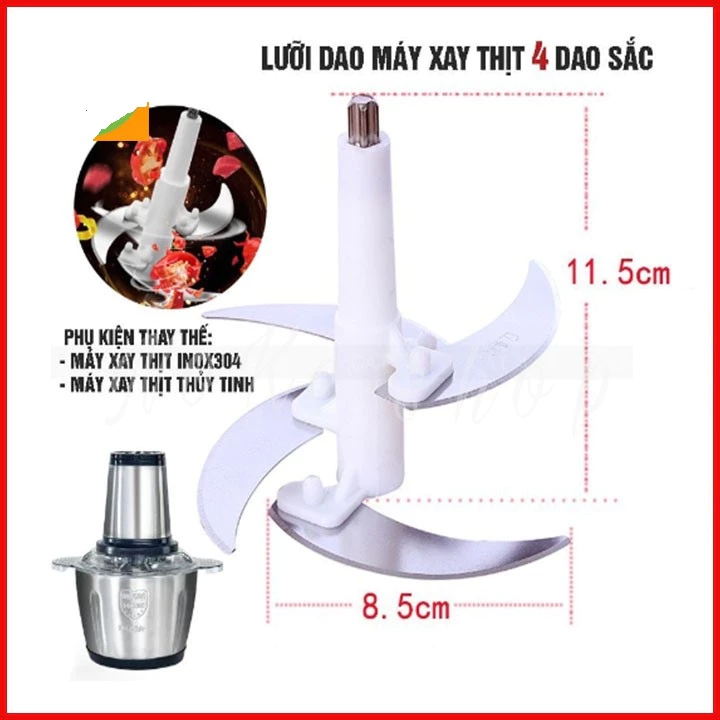 BỘ LƯỠI DAO THAY THẾ / DỰ PHÒNG 11,5cm MÁY XANH THỊT 2L.