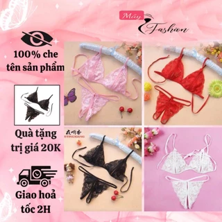 [SALE SHOCK] Bộ Đồ Lót Ren Lọt Khe Gợi Cảm Sexy Quần Không Đũng _ĐỒ NGỦ & NỘI Y CAO CẤP-MÂY FAHION