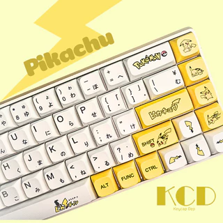 Keycap chủ đề Pikachu XDA cao 9.5mm, chất liệu PBT dày 1.5mm