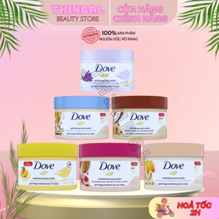 ( Chuẩn Mỹ ) Tẩy Da, Tế Bào Chết Toàn Thân Dove Hạt Nhuyễn Mịn Sạch Sâu Exfoliating Body Polish 298g