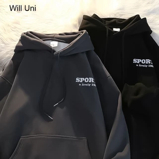 Áo hoodie SPORTS 5 màu nam nữ Form rộng WILL - khoác nỉ form Unisex