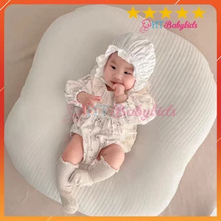 Mũ Giữ Ấm Bằng cotton Thoáng Khí Có Thể Điều Chỉnh Dành Cho Bé Sơ Sinh