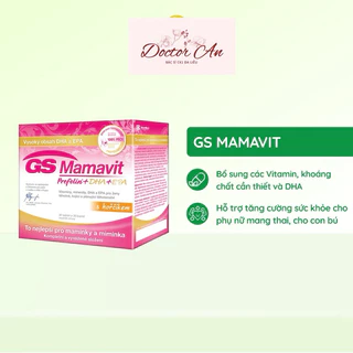 CTY. Viên Uống Bổ Sung Vitamin, DHA GS Mamavit Prefolin DHA cho mẹ bầu bú. BS AN