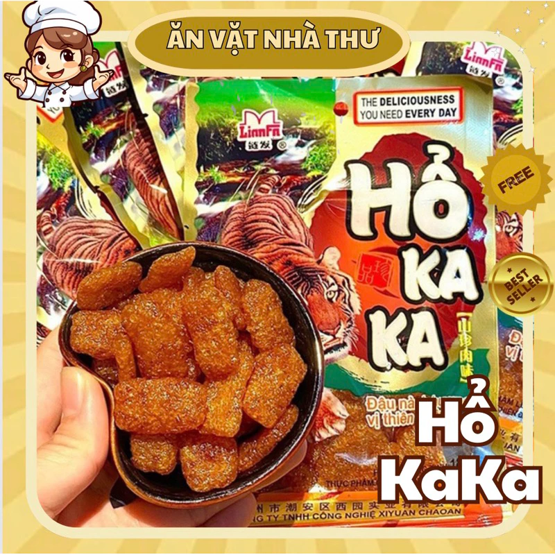 Snack Thịt Hổ KaKa Chua Cay Tuổi Thơ, Thịt Hổ Kaka, đồ ăn vặt Gói 25G