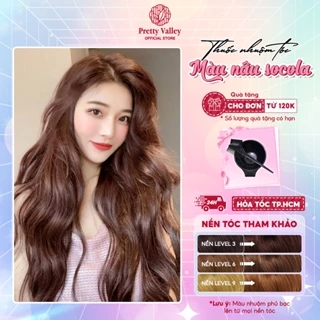 Thuốc nhuộm tóc, thuốc nhuộm màu NÂU SOCOLA Molokai siêu dưỡng - Pretty Valley Hair