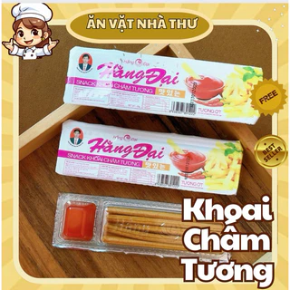 5 Gói Snack Khoai Chấm Tương Hằng Đại, Snack Cay Tuổi Thơ, đồ ăn vặt