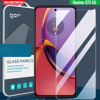 Cường lực Gor Realme GT5 5G trong suốt trơn mượt chất kính đẹp hạn chế vân tay