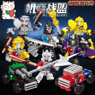 Combo 2 Robot Biến Hình 3 Trong 1 Transformer Đồ Chơi Ghép Hình Lắp Ghép Thông Minh Hsanhe Unofficial Lego MOC DIY