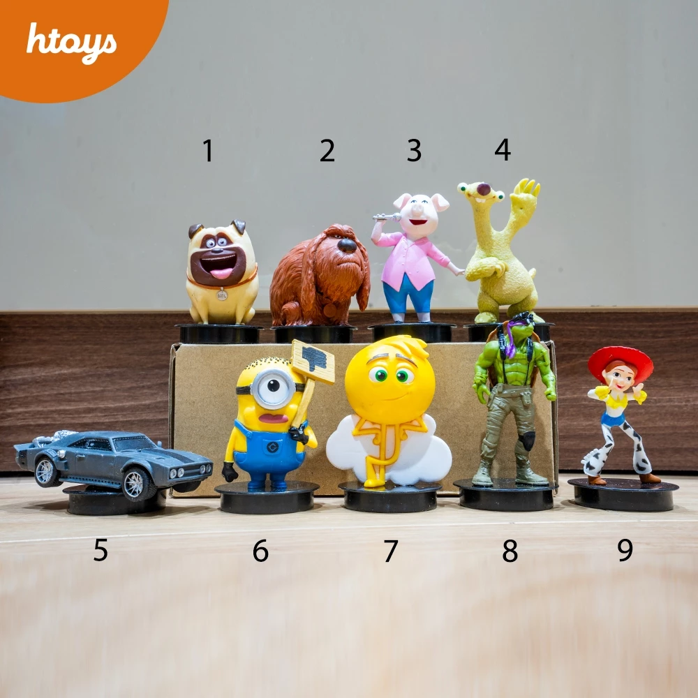 Topper rạp phim nhân vật phim Pet - Sing - Fast Furious - Minions - Ninja Rùa - Toy story