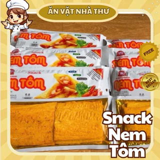 5 Gói Snack Nem Tôm Ba Anh Em Food, Snack Que Cay Ăn Vặt Tuổi Thơ