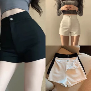 Quần Short Nữ Cạp Cao Chât Umi Hàn Co Giãn 4 Chiều Mềm MỊn,Quần Đùi Lưng Cao Nâng Mông Tôn Dáng Siêu Xinh