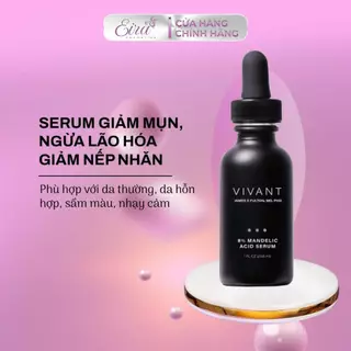 Serum Vivant Skincare 8% Mandelic Acid 3in1 Giúp Giảm Mụn, Ngừa Lão Hóa Giảm Nếp Nhăn, Se Khít Lỗ Chân Lông - 30ml