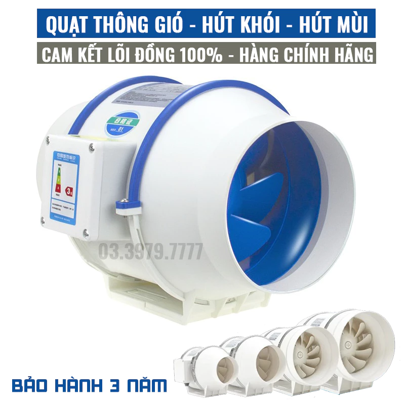 Quạt hút khói Quạt hút mùi công nghiệp công suất lớn